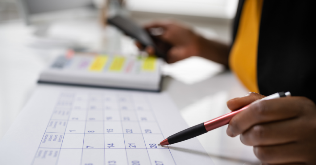 Set up a prospecting schedule